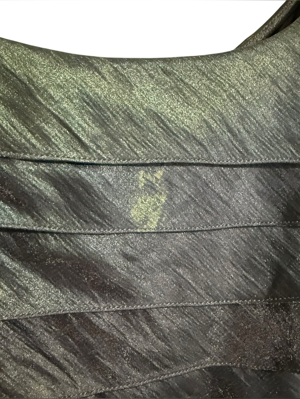 Adrianna Papell Iridescent Tiered Layered Taffeta Gown Size 10 - Picture 4 of 7